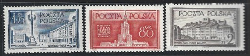 Zdjęcie oferty: Znaczki Pocztowe Polska Czyste..686-88 ..1953 r