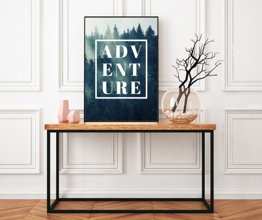 Zdjęcie oferty: Plakat B2 50x70 200 g las drzewa mgła góry FC6