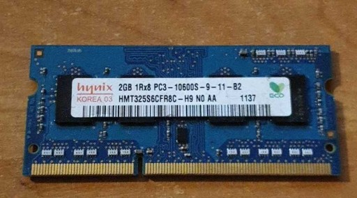 Zdjęcie oferty: Pamięć Hynix DDR3, 2GB, 1333MHz (HMT325S6CFR8C-H9)