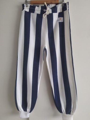 Zdjęcie oferty: HANG TEN spodnie dresowe joggery w paski marine S
