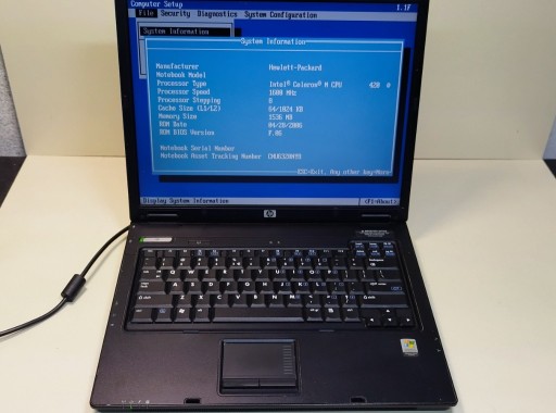 Zdjęcie oferty: Laptop HP COMPAQ nx6310