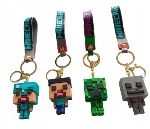 Zdjęcie oferty: MINECRAFT BRELOK FIGURKA STEVE CREEPER 4 WZORY