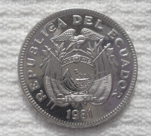Zdjęcie oferty: Ekwador 20 centavo 1981 Generał Józef Sucre Stan!
