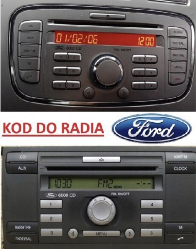 Zdjęcie oferty: Kod do radia Ford