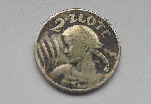 Zdjęcie oferty: Moneta 2 zł 1925r żniwiarka z kropką