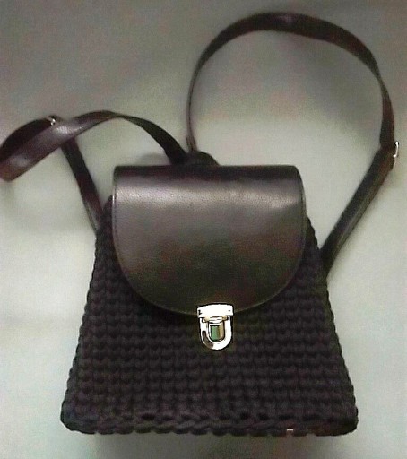 Zdjęcie oferty: Plecak szydełkowy handmade czarny