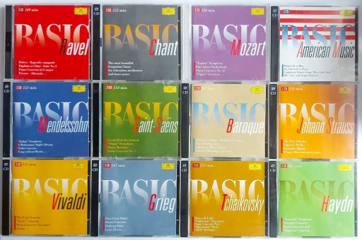 Zdjęcie oferty: 12CD BASIC CHANT RAVEL TCHAIKOVSKY HAYDN GRIEG