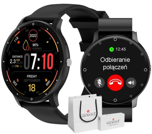 Zdjęcie oferty: Smartwatch Giewont GW120-2 PRO Czarny