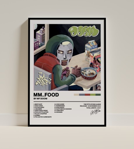 Zdjęcie oferty: Plakat Mf Doom Mm..Food A3