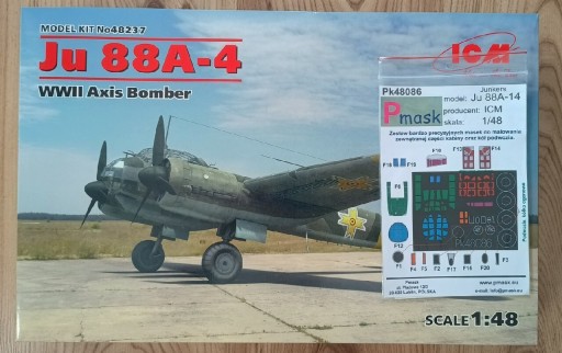 Zdjęcie oferty: Junkers Ju-88 A4, ICM 1:48 + maski