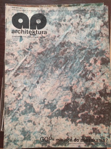 Zdjęcie oferty: Architektura 6/1983 dwumiesięcznik