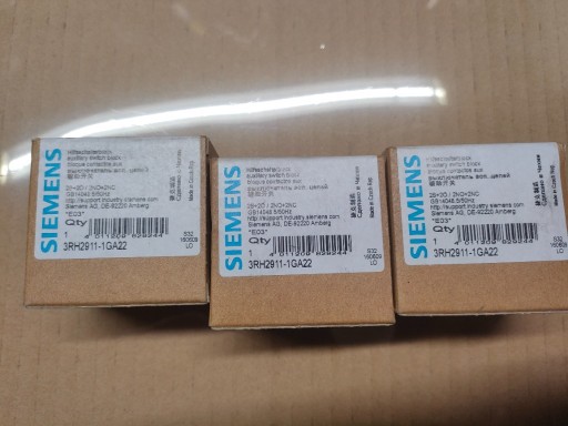 Zdjęcie oferty: Styki pomocnicze Siemens 3RH2911-1GA22