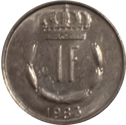 Zdjęcie oferty: Luksemburg 1 frank z 1983 roku - OBEJ. MOJĄ OFERTĘ