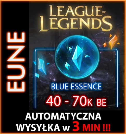 Zdjęcie oferty: PREMIUM LEAGUE OF LEGENDS 40-70K BE KONTO LOL EUNE