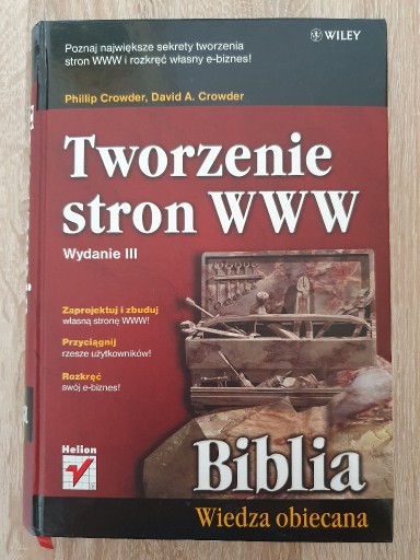 Zdjęcie oferty: P.Crowder, D.A. Crowder, Tworzenie stron WWW. Bibl