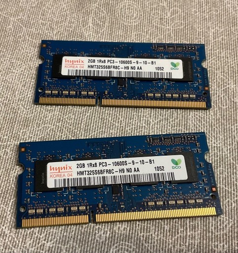 Zdjęcie oferty: Hynix 2x2 GB PC3-10600-9-10-B1