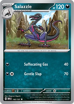 Zdjęcie oferty: Karta Pokemon Salazzle (OBF 140) 140/197