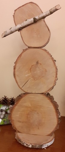 Zdjęcie oferty: Bałwan z drewna brzozowego 60 cm