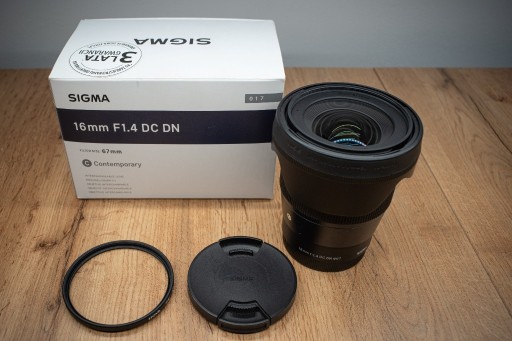 Zdjęcie oferty: Sigma 16mm F1.4 DC DN Sony E + filtr