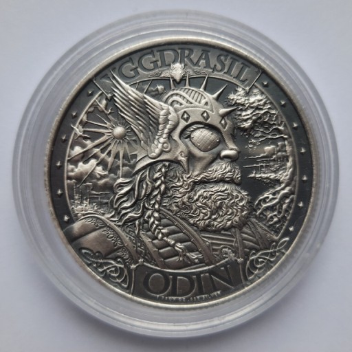 Zdjęcie oferty: Mythical Cities - Asgard 1 oz Ag Antiqued Round