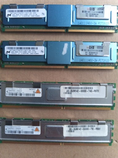 Zdjęcie oferty: Pamięć RAM Serwerowa ECC 4x 2GB Micron/HP