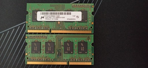 Zdjęcie oferty: Pamięć do laptopów 1,2,4,8 GB PC3 10600 DDR3