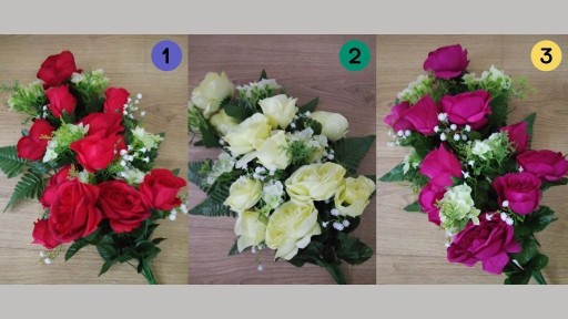 Zdjęcie oferty: Bukiet sztuczny 18 kwiatów długość 60 cm