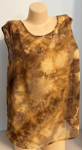 Zdjęcie oferty: Bluzka damska w odcieniach brązu, lekka i przewiewna, rozmiar L/XL