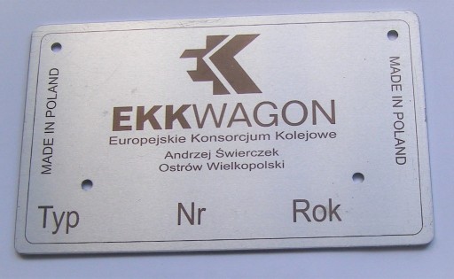 Zdjęcie oferty: Tablica informacyjna wagonu EKK WAGON Ostrów Wlkp.