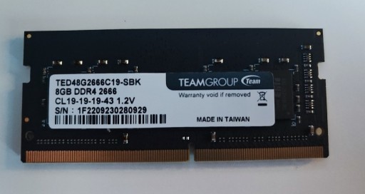 Zdjęcie oferty: Pamięć RAM 8GB DDR4 2666 CL19 JAK NOWA