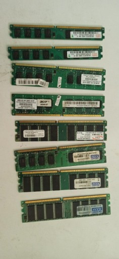 Zdjęcie oferty: Pamięć RAM 8 sztuk 2GB Good RAM i inne