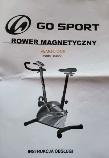 Zdjęcie oferty: Rower stacjonarny Vemgo One Go Sport