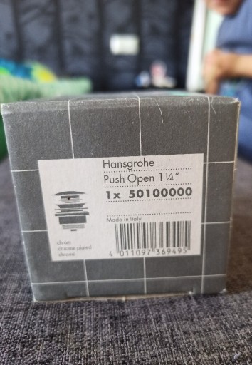 Zdjęcie oferty: Hansgrohe korek z przelewem klik-klak 50100