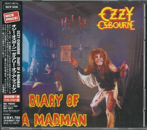 Zdjęcie oferty: CD Ozzy Osbourne - Diary Of Madman (Japan 2002)