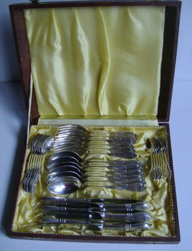 Zdjęcie oferty: Rapsodia komplet na 6 osób HEFRA 30 szt Srebro 800