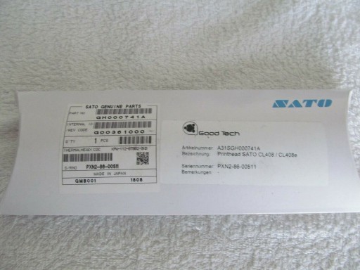 Zdjęcie oferty: Sato Głowica Printhead GH000741A  CL408 / CL408e 