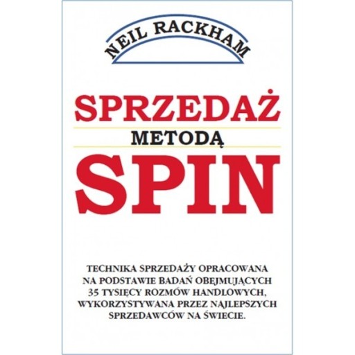 Zdjęcie oferty: Sprzedaż metodą SPIN