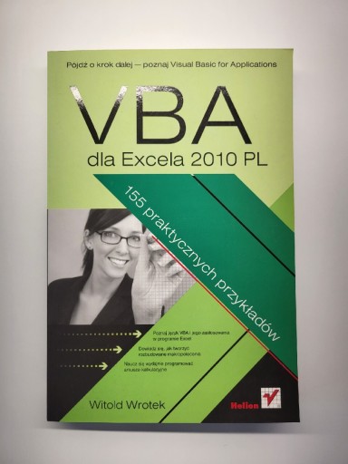 Zdjęcie oferty: VBA dla Excela 2010 PL