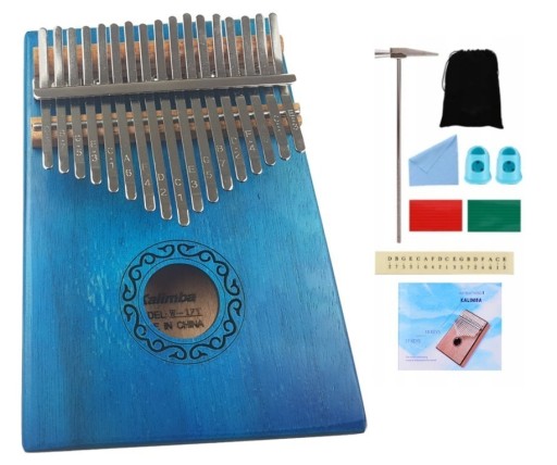 Zdjęcie oferty: KALIMBA DREWNIANA BLUE ZANZA MBIRA 17 klawiszy C