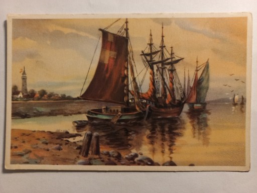 Zdjęcie oferty: Stara Pocztówka Belgia 1920-30  Pejzaż Morski 