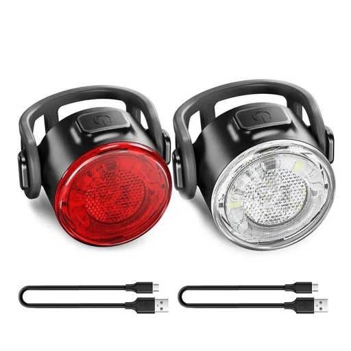 Zdjęcie oferty: 2xLampka rowerowa SPECTER Q2 przód tył USB work12h