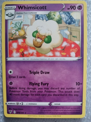 Zdjęcie oferty: Whimsicott 076/185 Vivid Voltage / Karty Pokemon