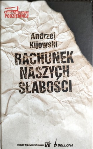 Zdjęcie oferty: NOWA Rachunek naszych słabości - Andrzej Kijowski  PROMOCJA ZAPRASZAM 