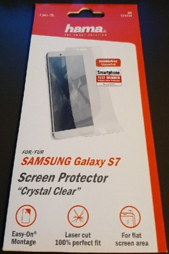 Zdjęcie oferty: 2 folie na ekran Hama do Samsung Galaxy S7