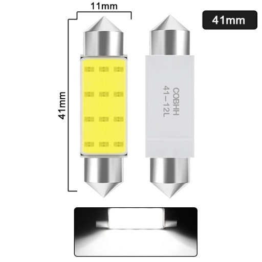 Zdjęcie oferty: Żarówka LED C5W C10W COB 41mm 12V 7000K biała