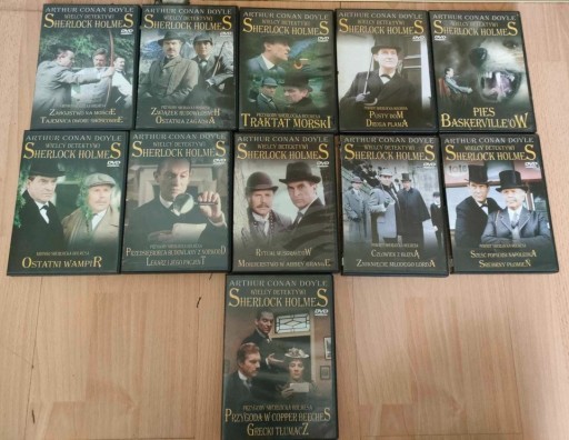 Zdjęcie oferty: Wielcy detektywi Sherlock Holmes i Poirot ( DVD )