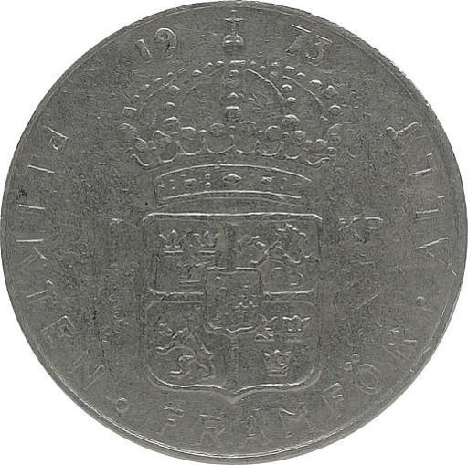 Zdjęcie oferty: Szwecja 1 krona 1973, KM#826a