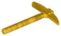 Zdjęcie oferty: LEGO 3841 Pearl Gold, Utensil Pickaxe kilof 1 SZT