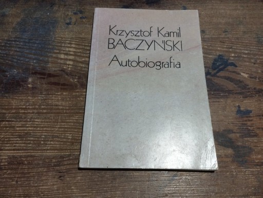 Zdjęcie oferty: Autobiografia  K. K. Baczyński
