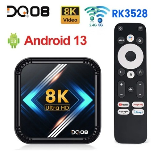 Zdjęcie oferty: Smart Tv Box DQ08 HDMI Android 13 WIFI 4GB/64GB